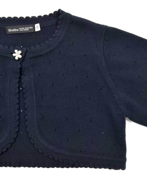 カーディガン 入学式 卒園式 ニットボレロカーディガン(110~130cm) キッズ 子供服 男の子 女の子の画像