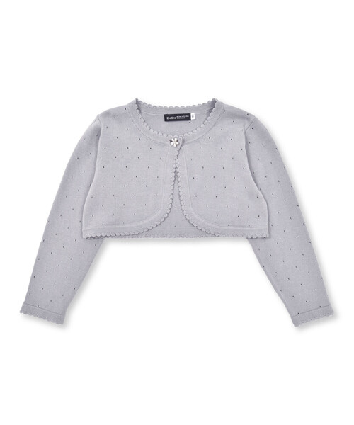 カーディガン 入学式 卒園式 ニットボレロカーディガン(110~130cm) キッズ 子供服 男の子 女の子の画像