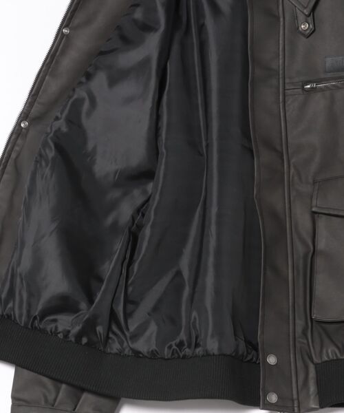 grunge fade leather blouson 本革 短丈 Y2K NAUTICA（ノーティカ）の「NAUTICA/ノーティカ Faded Vegan Leather