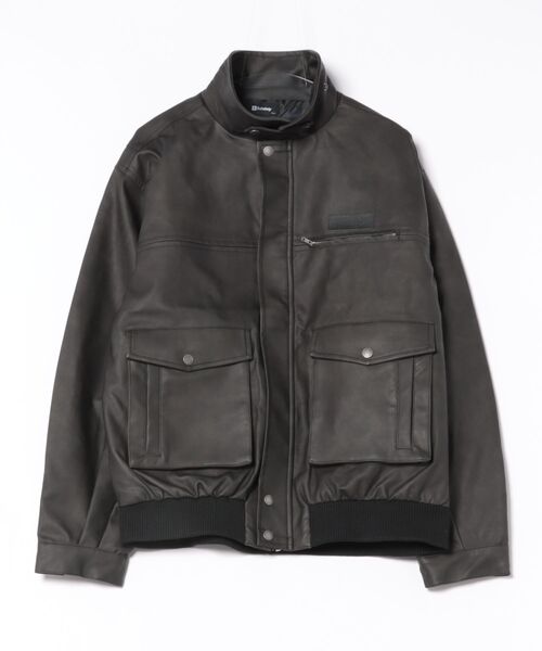 Subciety（サブサエティ） ブルゾン アウター Faded faux leather
