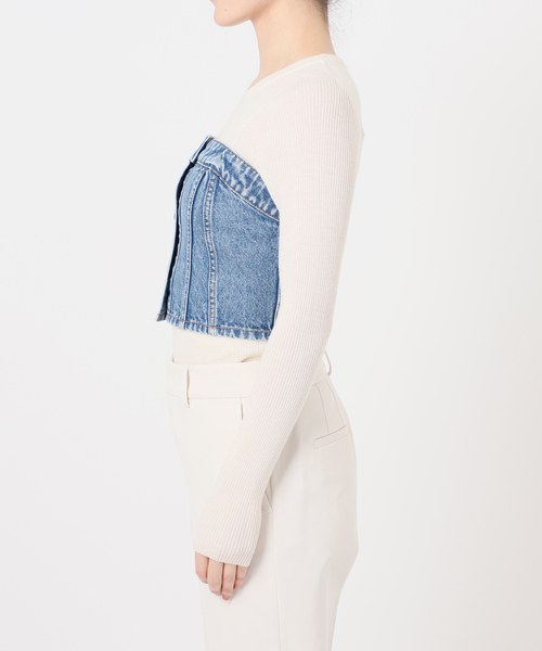 【タグ付き】NOBLE ニードバイヘリテージ デニムビスチェ　STEPHANIE 01_001.jpg