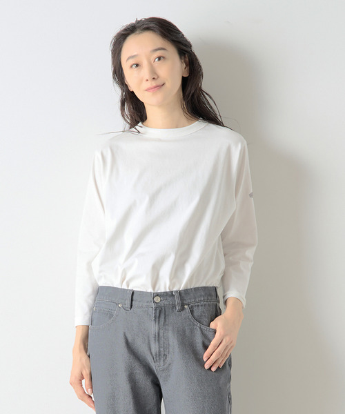 tシャツ 「定番」クルーネックラウンドヘムプル レディース