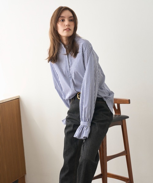 Mila Owen ブラウス シャツ デタッチャブルラッフルブラウス