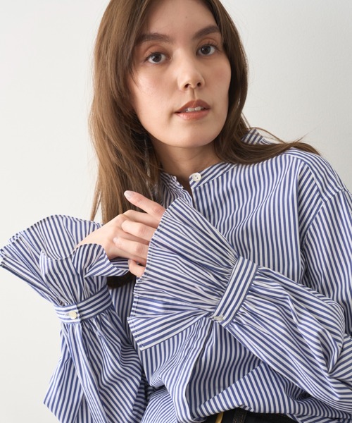 Mila Owen｜デタッチャブルラッフルブラウス【手洗い可能