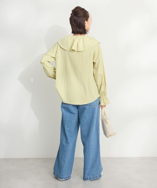 CRAFT STANDARD BOUTIQUE ブラウス シャツ BIGフリル襟ブラウス