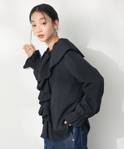 CRAFT STANDARD BOUTIQUE ブラウス シャツ BIGフリル襟ブラウス