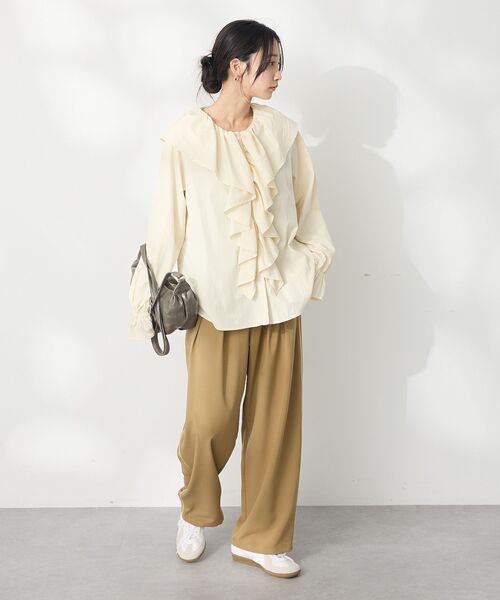 ブラウスの店単品です CRAFT STANDARD BOUTIQUE ブラウス シャツ BIGフリル襟ブラウス