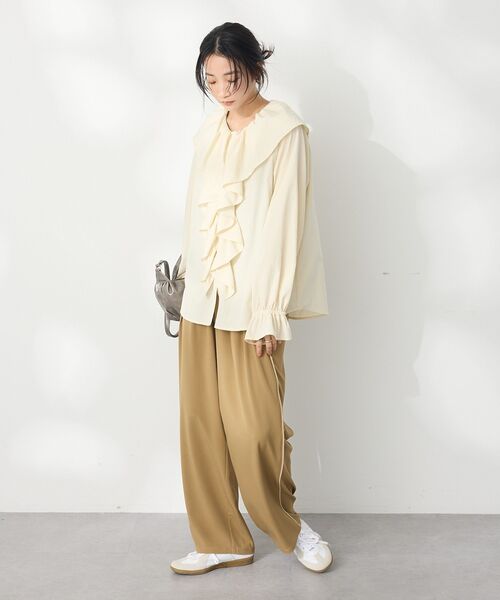 ブラウス シャツ DELIY/デリー ramie lawn big frill シャツ DLY-096154 レディース DELIY/デリー ramie lawn big frill シャツ DLY-096154（シャツ