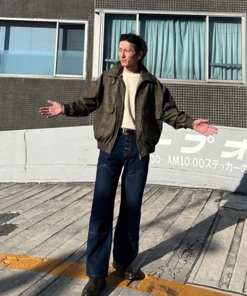 「nemne store」 ブルゾン LARGE ブラウン レディース_画像4