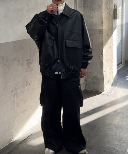 「nemne store」 ブルゾン LARGE ブラウン レディース_画像6