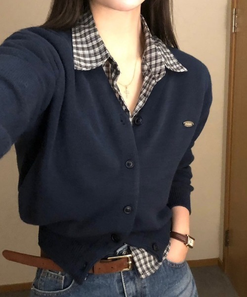 カーディガン 「BELLIDE MADE」 マーリンペンダントVネックカーディガン レディース Beidelli