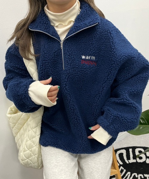 [nemne store] тренировочный cut and sewn SMALL темно-синий женский 
