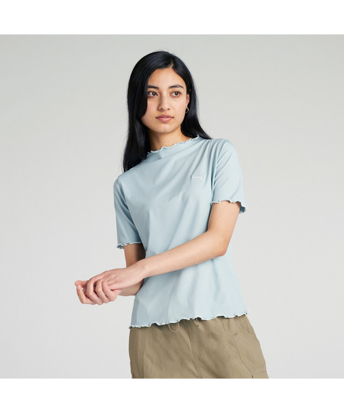 PUMA tシャツ プーマ ウィメンズ サマー リブ 半袖 Tシャツ