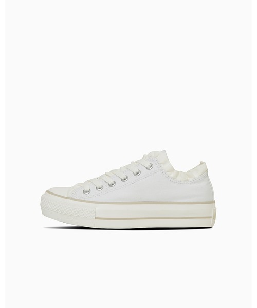 レディース 【CONVERSE】AS PLTS FRILLSLIP OX PURE W 国内発送 CONVERSE スニーカー ALL STAR PLTS FRILLSLIP OX