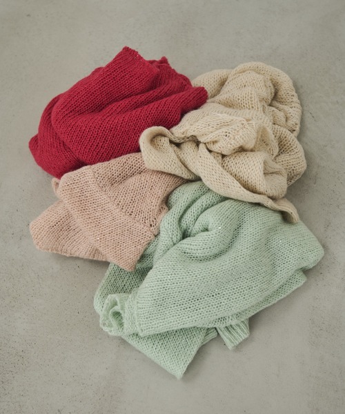 「paravion」 長袖ニット FREE ミント レディース_画像4