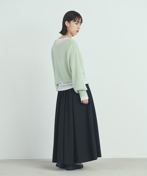 「paravion」 長袖ニット FREE ミント レディース_画像7