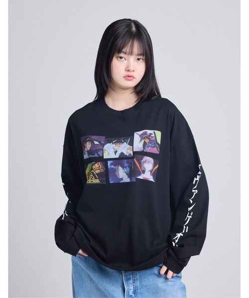 tシャツ evangelion x little sunny bite long tee レディース メンズ Little sunny bite tシャツ 「evangelion x little bite」 long