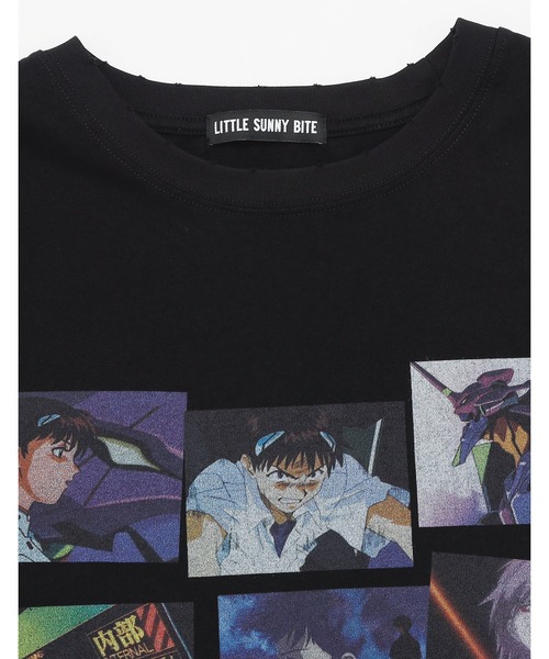 tシャツ evangelion x little sunny bite long tee レディース メンズ Little sunny bite tシャツ 「evangelion x little bite」 long