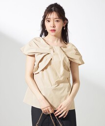 ブラウス ツイスト シンプル any SiS ブラウス シャツ 「洗える」ツイストフロント