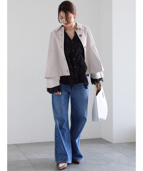 Te chichi（テチチ） ジャケット ノーカラージャケット クロップド