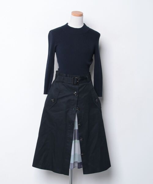 ブルーレーベルクレストブリッジ ドッキングワンピース 36 ブルーレーベルクレストブリッジ ドッキングワンピース36 ブルー