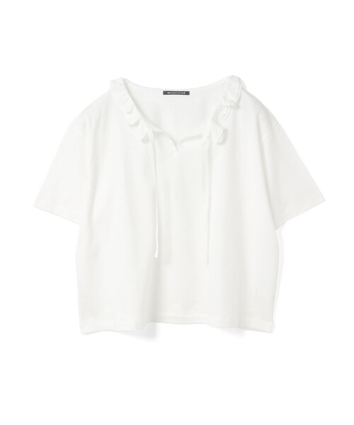 tシャツ mizuiro ind フリル襟プルオーバー レディース mizuiroind tシャツ mizuiro ind フリル襟プルオーバー