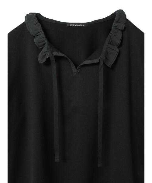 tシャツ mizuiro ind フリル襟プルオーバー レディース mizuiroind tシャツ mizuiro ind フリル襟プルオーバー