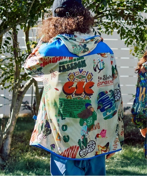 go slow caravan 336401 総柄プリントパーカーJKT Amazon.co.jp: [go slow caravan] 336401 T-800総柄プリント