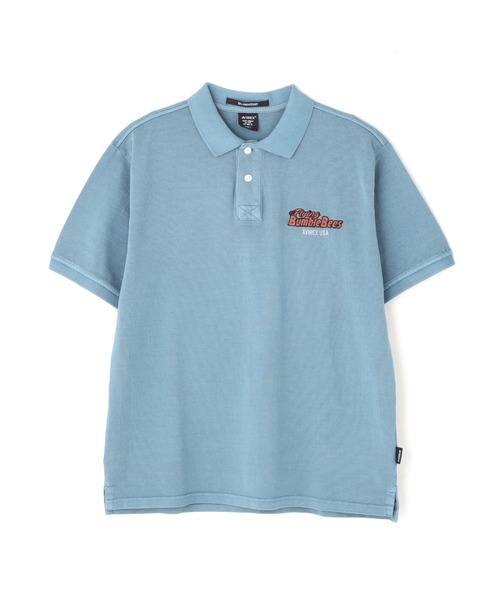 限定■AVIREX■大人気 フェイドウォッシュ 刺繍ポロ 国内発送 AVIREX ポロシャツ 「直営店限定」FADE WASH EMB POLO ”BUMBLE