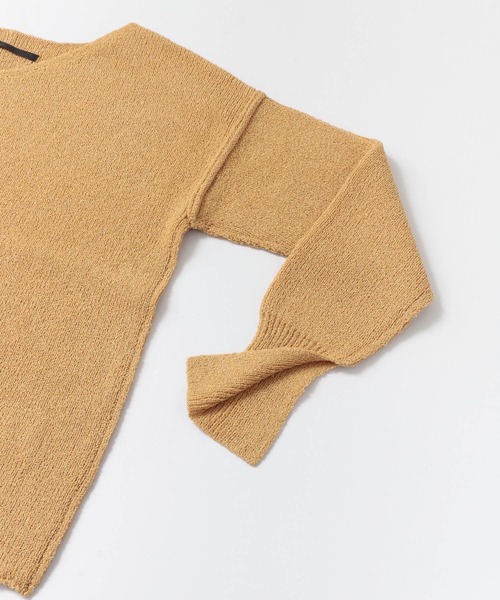 「KBF+」 Vネックニット ONE オフホワイト レディース_画像3