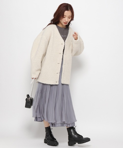 「mysty woman」 カーディガン FREE モカ レディース_画像2