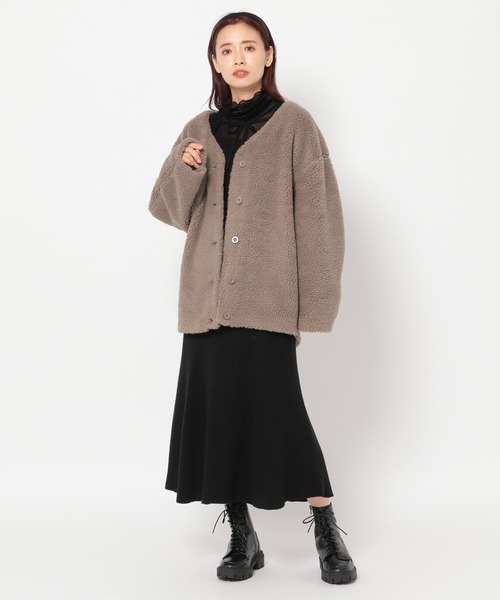 「mysty woman」 カーディガン FREE モカ レディース_画像9