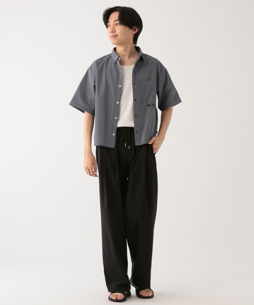family japan サミエルパンツ　ポーカーズあつむ着用 GLOBAL WORK パンツ サマミエエアーワイドパンツ/AND YUA ANY