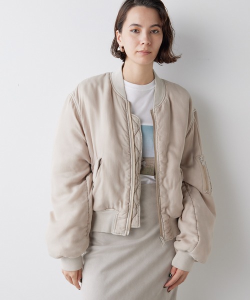 Whim Gazette フーディーブルゾン ベージュ Whim Gazette（ウィム