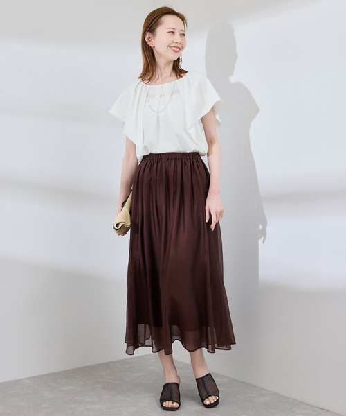 ROPE' PICNIC（ロペ ピクニック） ブラウス シャツ ラッフルスリーブ