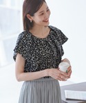 ブラウス シャツ ラッフルスリーブブラウス/通...の詳細画像3