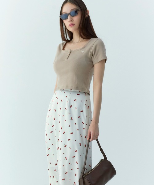 eimy istoire スカート cherry patternスカート : ZOZOTOWN