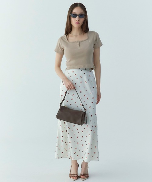 eimy istoire スカート cherry patternスカート : ZOZOTOWN