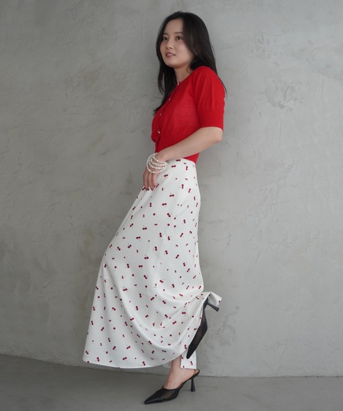 EIMY ISTOIRE（エイミーイストワール） ロング スカート cherry