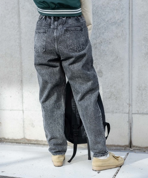 [WEGO] обработка Denim брюки MEDIUM оттенок черного прочее женский 