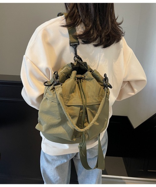 Y-3 07AW ショルダーバック ORG/F ユニセックス 美品 DEVICE ショルダーバッグ バッグ 3WAY 巾着バッグ レディース