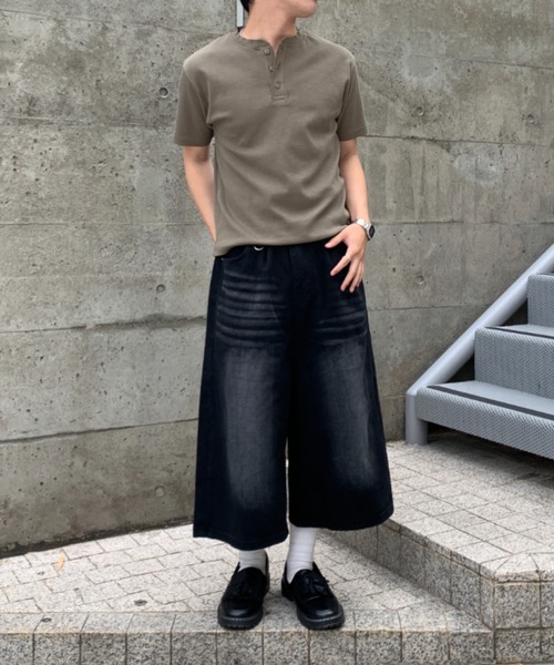 link lot ジーンズ 「26春夏新作」ヴィンテージ加工デニムクロップド link lot ジーンズ 「26春夏新作」ヴィンテージ加工デニムクロップド