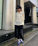 ワイドパンツ ジーンズ ヴィンテージ加工デニム...の詳細画像5