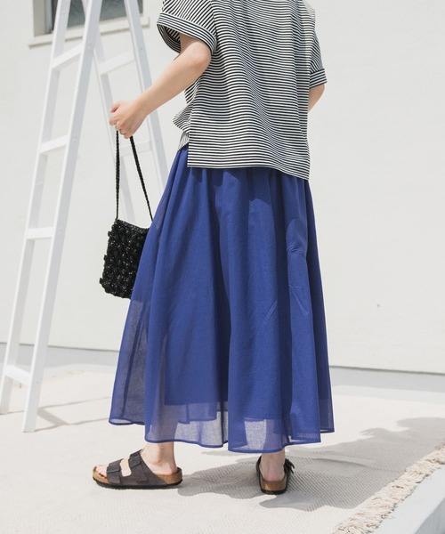 OBLIギャザースカート URBAN RESEARCH DOORS スカート 「UR TECH」ボイルギャザー
