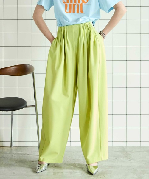 MAISON SPECIAL パンツ Pintuck Volume Pants/ピンタック