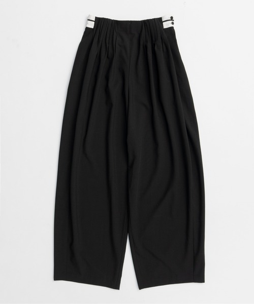 MAISON SPACIAL ブラックパンツ MAISON SPECIAL(メゾンスペシャル)｜Suching Work Pants/スー