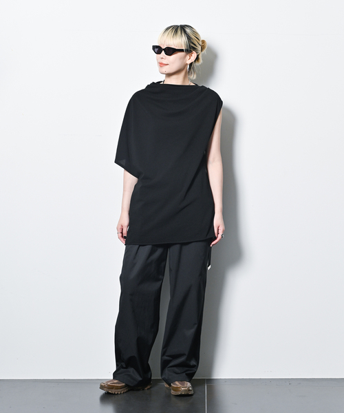 CITYSHOP tシャツ ASYMMETRY CUT TOP：カットソー レディース