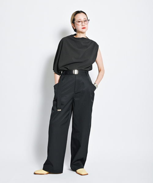 CITYSHOP(シティショップ) ASYMMETRY CUTTING シャツ ASYMMETRY CUT TOP：カットソー（Tシャツ／カットソー