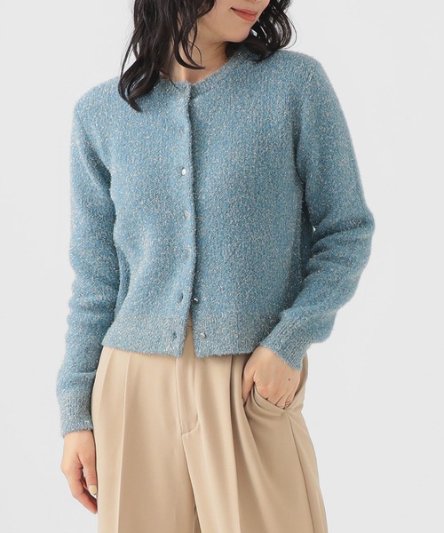 B:MING by BEAMS  ラメニットカーディガン B:MING by BEAMS（ビーミングバイビームス）の「B:MING by BEAMS