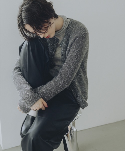 B：MING by BEAMS（ビーミング by ビームス） カーディガン ラメ